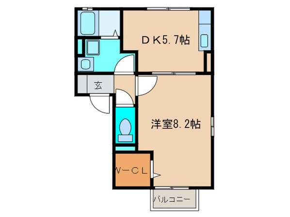 ラ・カ－サ　アスカⅡの物件間取画像